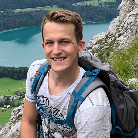 Mathias Jünger beim Wandern