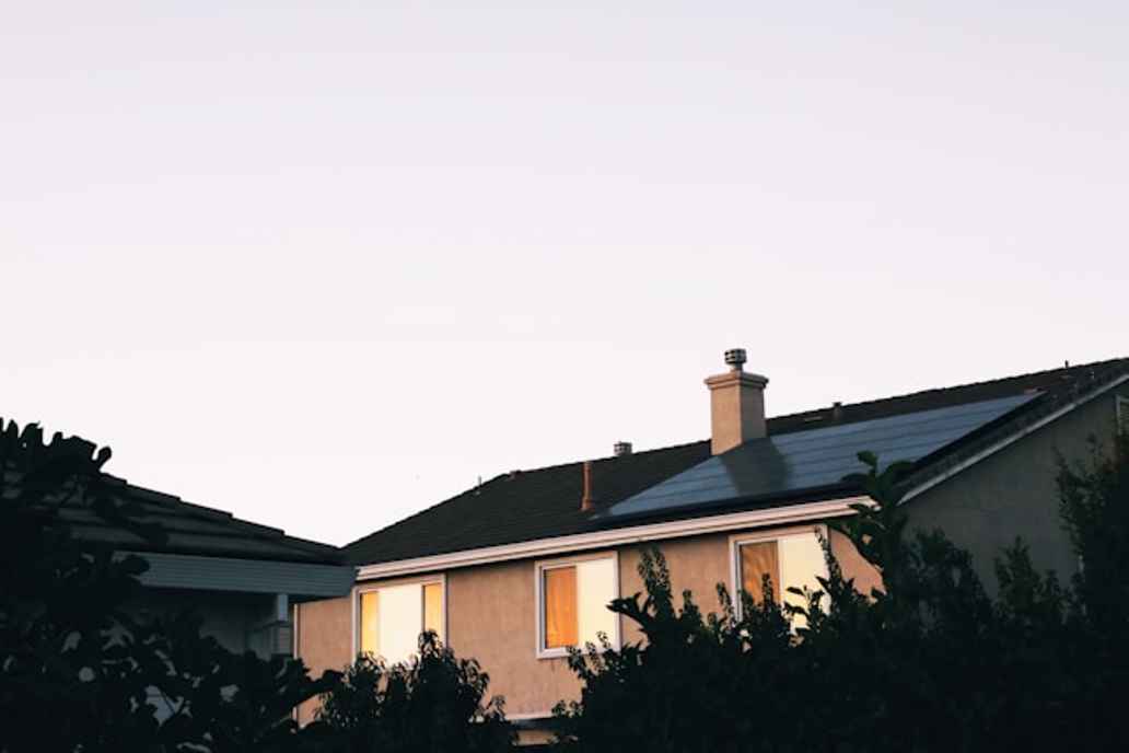 Haus mit Photovoltaikanlage